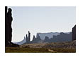 Backlit Formations at Monument Valley, AZ