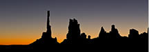 Almost Sunrise at the Totem Pole and Five Fingers, Monument Valley, AZ