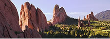 Garden of the Gods Panorama in Morning Light, Colorado Springs, CO