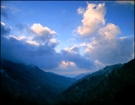 Late Afternoon at Morton Overlook, Great Smokey Mountains National Park