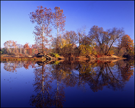 Fall Reflections on the James River, Richmond, VA