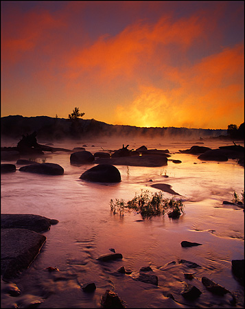 Colorful Sunrise on the James River, Richmond, VA