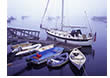 Foggy Boats and Dock, Rockland, Maine