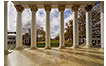 Lawn Through the Rotunda Columns, UVA